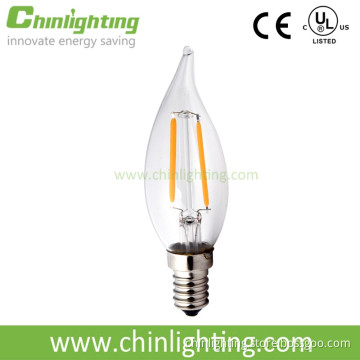 High lumen CA10 110v 1w 2w OEM service decorative led filament lamps light
